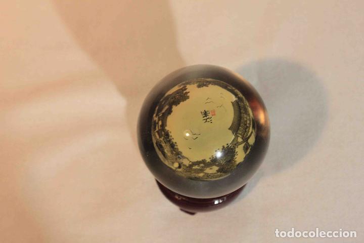 Antig&uuml;edades: BOLA CRISTAL PINTADA INTERIOR 11 &nbsp;&nbsp;&nbsp;&nbsp;&nbsp; - Foto 6