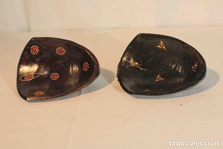 Antig&uuml;edades: SET DOS MASCARAS MADERA POLICORM 19cm - Foto 5