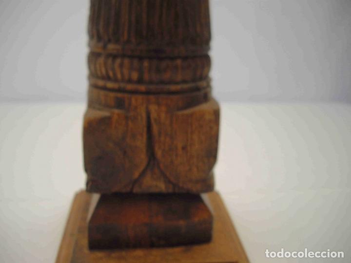 Antig&uuml;edades: COLUMNA PEQUE&Ntilde;A MADERA 53 - Foto 2