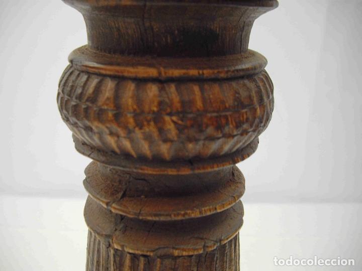Antig&uuml;edades: COLUMNA PEQUE&Ntilde;A MADERA 53 - Foto 4