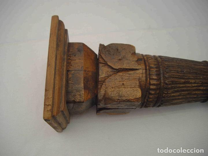 Antig&uuml;edades: COLUMNA PEQUE&Ntilde;A MADERA 53 - Foto 7