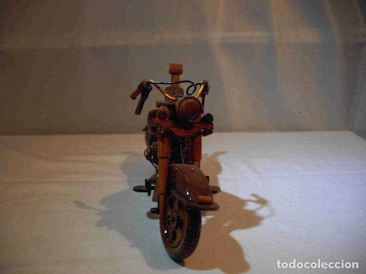 Antig&uuml;edades: MOTO HARLEY MADERA 17 - Foto 3