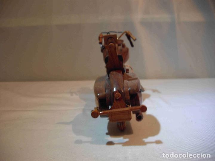 Antig&uuml;edades: MOTO HARLEY MADERA 17 - Foto 5