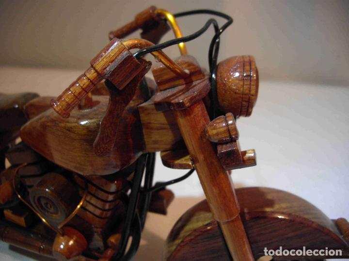 Antig&uuml;edades: MOTO HARLEY MADERA 17 - Foto 7