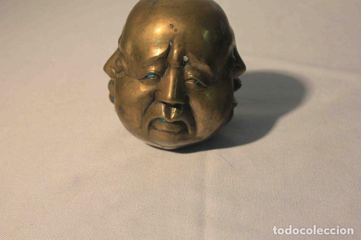 Antig&uuml;edades: FIGURA BRONCE 4 CARAS - Foto 5