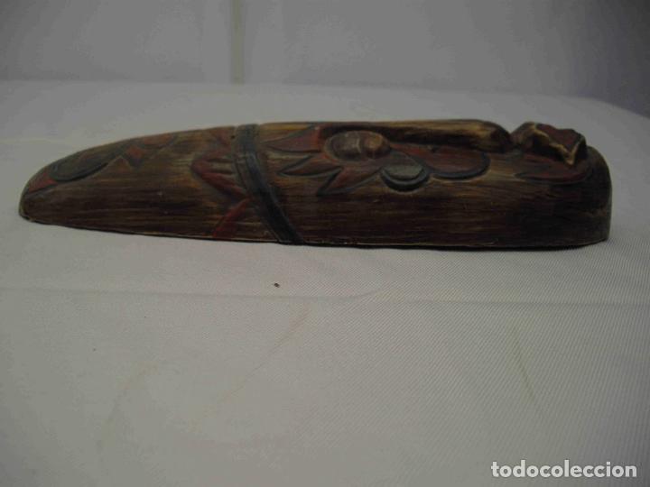 Antig&uuml;edades: MASCARA MADERA ROJO - Foto 5