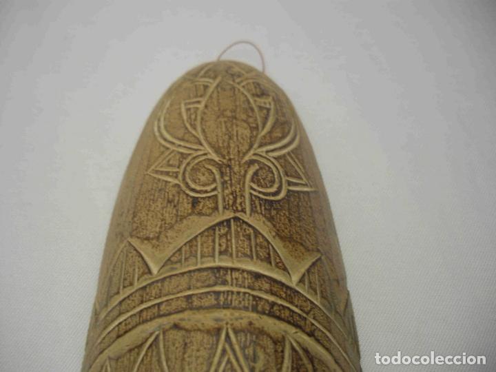 Antig&uuml;edades: MASCARA MADERA MARRON - Foto 6