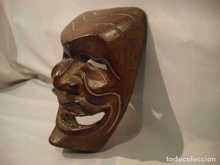 Antig&uuml;edades: MASCARA CARNAVAL MADERA - Foto 2