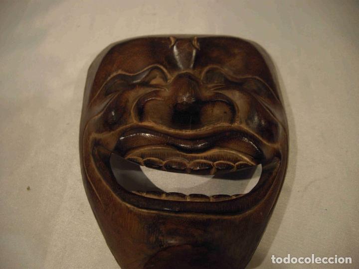 Antig&uuml;edades: MASCARA CARNAVAL MADERA - Foto 3