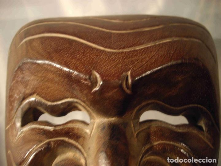 Antig&uuml;edades: MASCARA CARNAVAL MADERA - Foto 6