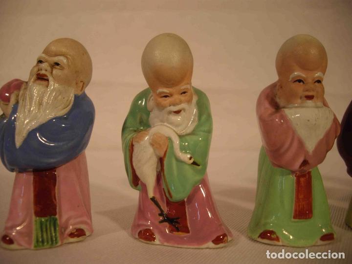 Antig&uuml;edades: SET 7 MAGOS PORCELANA 8 - Foto 4