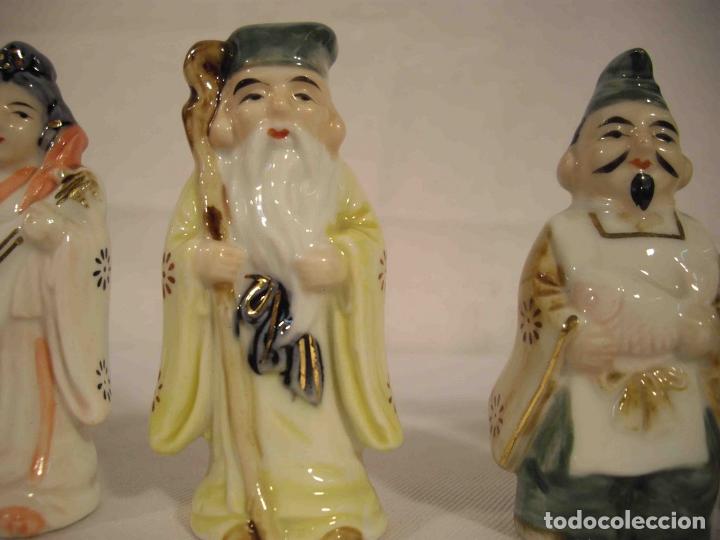 Antig&uuml;edades: SET 7 MAGOS PORCELANA 9 - Foto 7