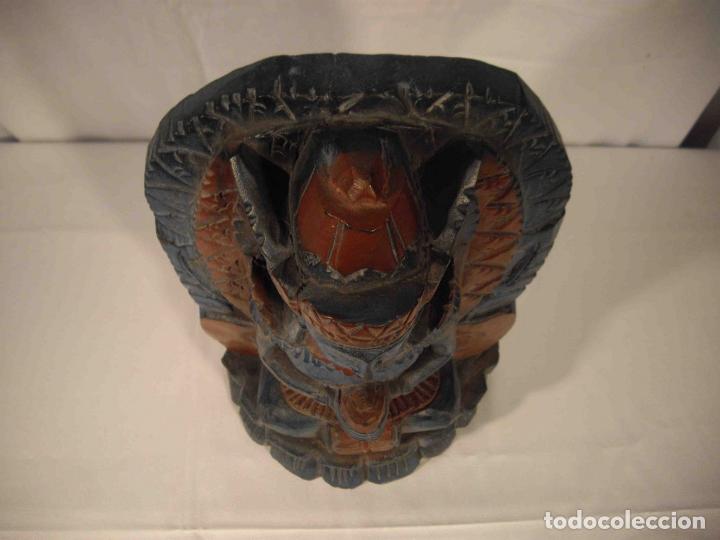 Antig&uuml;edades: FIGURA TALLA MADERA PRINCESA MEDITANDO - Foto 4