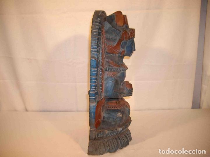 Antig&uuml;edades: FIGURA TALLA MADERA PRINCESA MEDITANDO - Foto 5