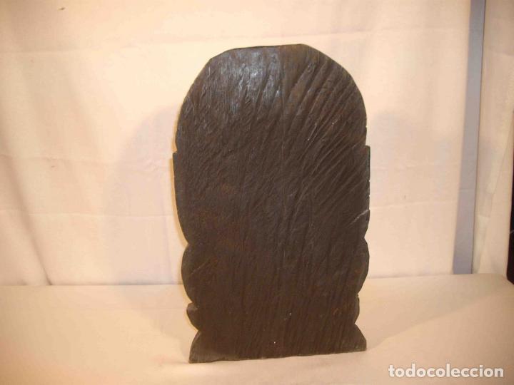 Antig&uuml;edades: FIGURA TALLA MADERA PRINCESA MEDITANDO - Foto 6