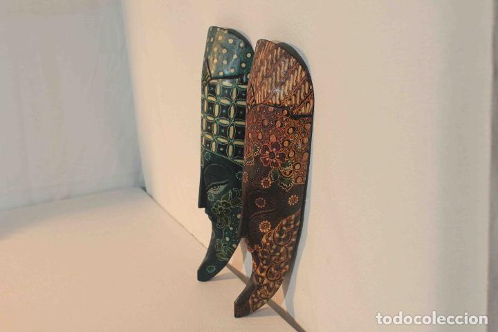 Antig&uuml;edades: PAR MASCARAS DE MADERA &nbsp;&nbsp;&nbsp;&nbsp;&nbsp;&nbsp;&nbsp;&nbsp;&nbsp;&nbsp;&nbsp;&nbsp;&nbsp;&nbsp;&nbsp; - Foto 4