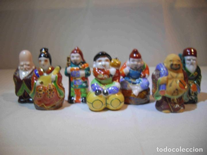 Antig&uuml;edades: SET 7 FIGURAS SANTONES CHINO - Foto 2