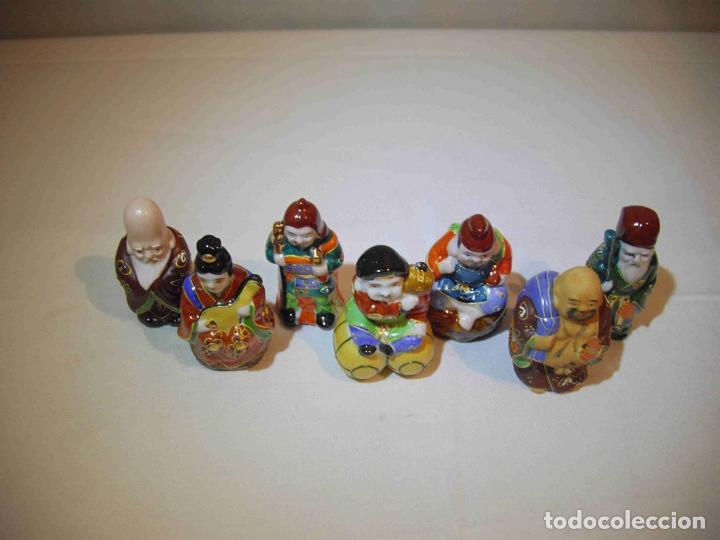 Antig&uuml;edades: SET 7 FIGURAS SANTONES CHINO - Foto 3