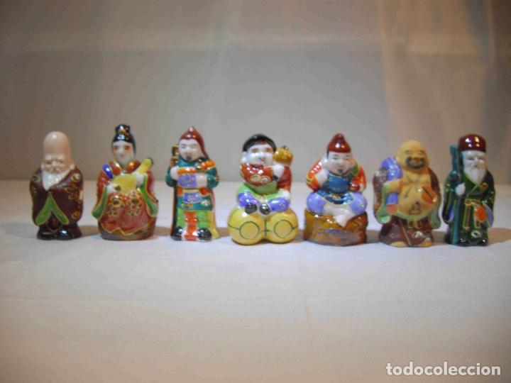 Antig&uuml;edades: SET 7 FIGURAS SANTONES CHINO - Foto 1