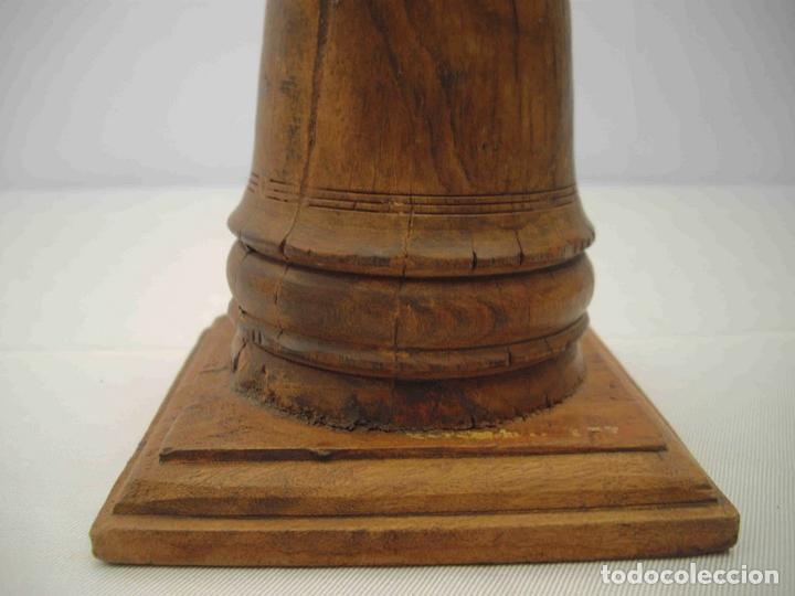 Antig&uuml;edades: COLUMNA PEQUE&Ntilde;A MADERA 48 - Foto 2
