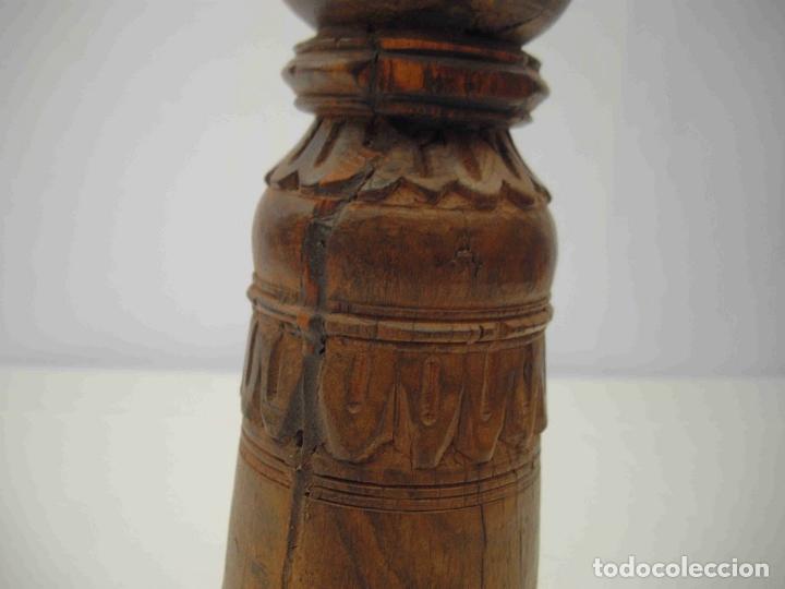 Antig&uuml;edades: COLUMNA PEQUE&Ntilde;A MADERA 48 - Foto 3
