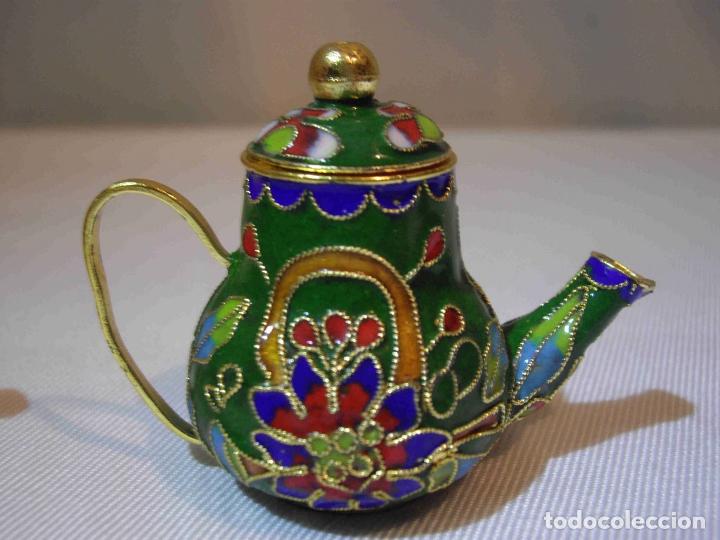 Antig&uuml;edades: SET SEIS TETERAS CLOISONNE - Foto 6