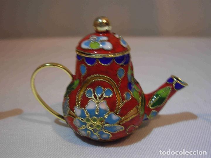 Antig&uuml;edades: SET SEIS TETERAS CLOISONNE - Foto 7