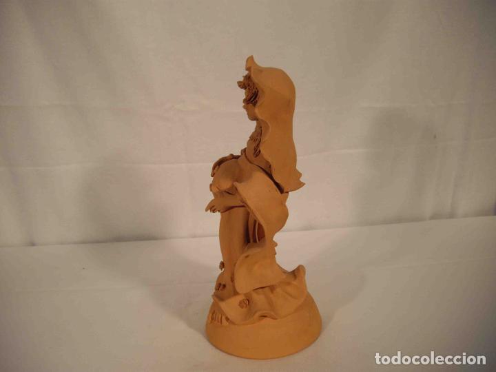 Antig&uuml;edades: FIGURA BARRO VIRGEN PRE&Ntilde;ADA - Foto 8