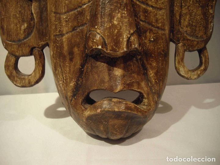 Antig&uuml;edades: MASCARA MADERA INDIA OREJAS - Foto 2