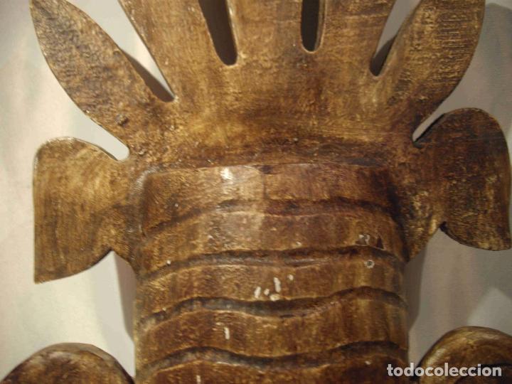 Antig&uuml;edades: MASCARA MADERA INDIA OREJAS - Foto 5