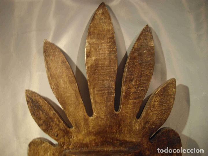 Antig&uuml;edades: MASCARA MADERA INDIA OREJAS - Foto 6