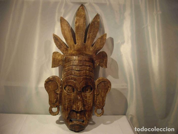 Antig&uuml;edades: MASCARA MADERA INDIA OREJAS - Foto 1