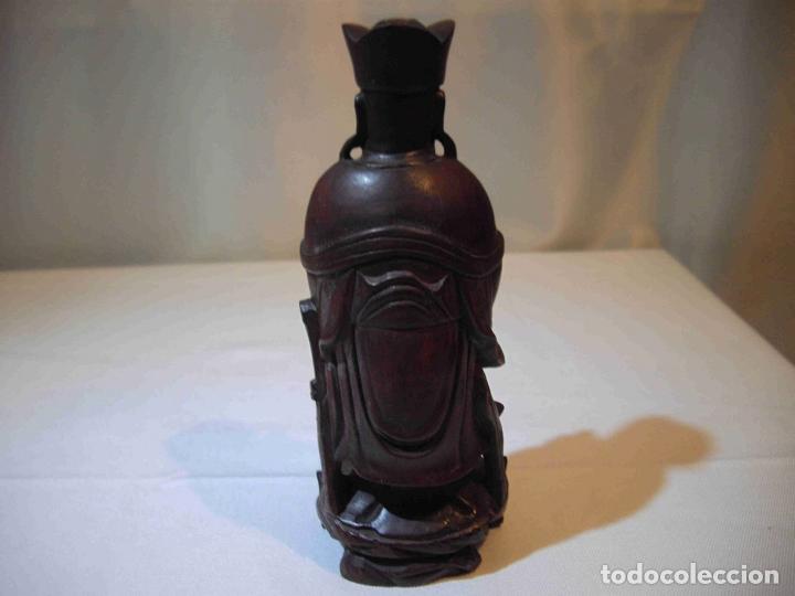 Antig&uuml;edades: FIGURA TALLA MADERA MANDARIN - Foto 4