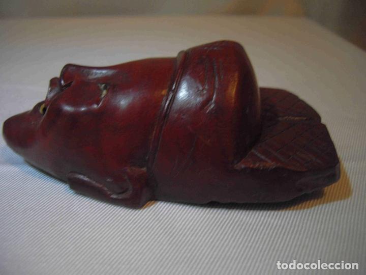 Antig&uuml;edades: MASCARA ORIENTAL TALLA MADERA H - Foto 2