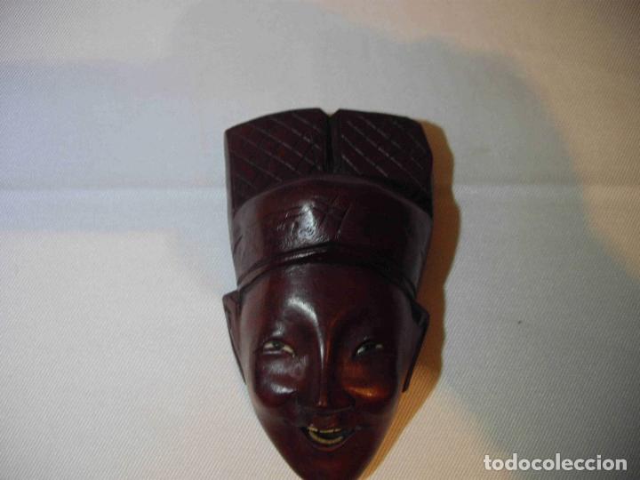Antig&uuml;edades: MASCARA ORIENTAL TALLA MADERA H - Foto 4