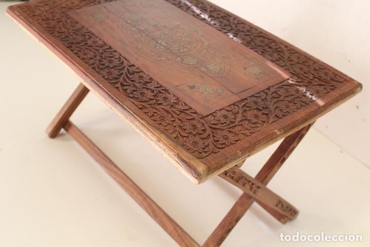 Antig&uuml;edades: mesa de t&eacute; arabe plegable - Foto 2