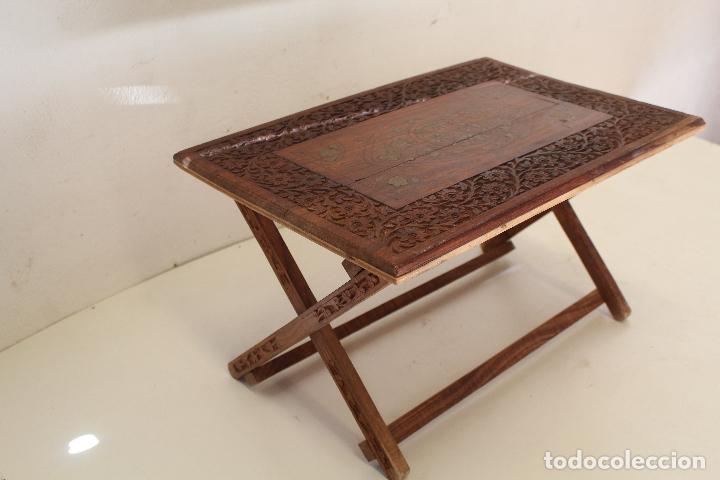Antig&uuml;edades: mesa de t&eacute; arabe plegable - Foto 3
