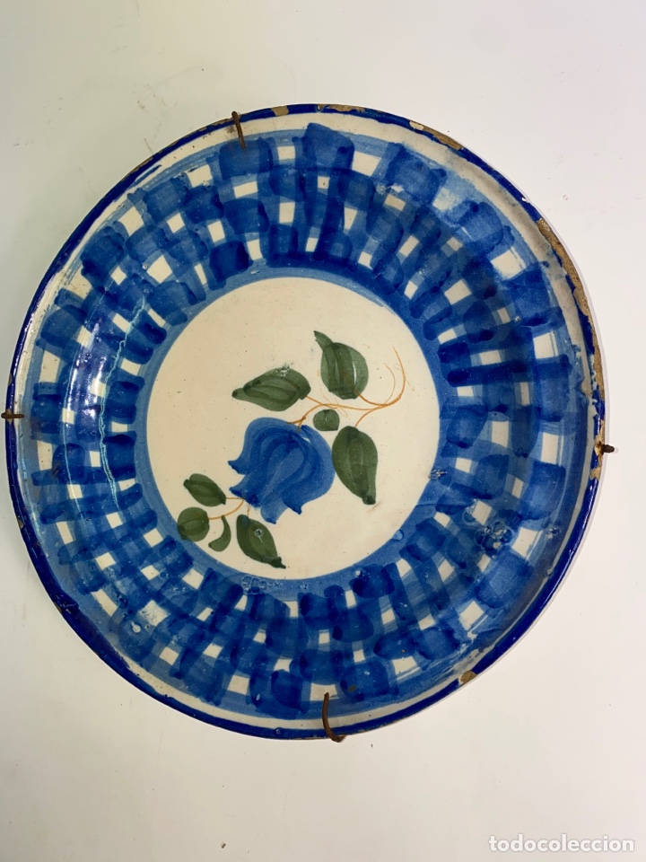 Antig&uuml;edades: PLATO DE CERAMICA. S.XIX. - Foto 2