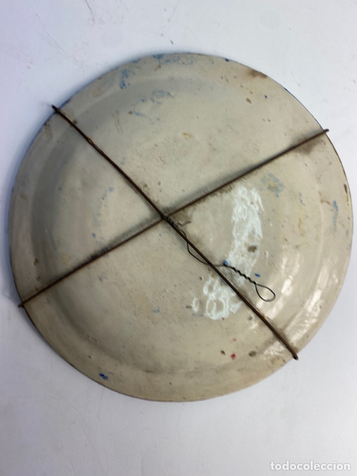 Antig&uuml;edades: PLATO DE CERAMICA. S.XIX. - Foto 3