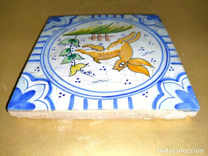 Antig&uuml;edades: AZULEJO CON DECORACI&Oacute;N ANIMAL - Foto 6