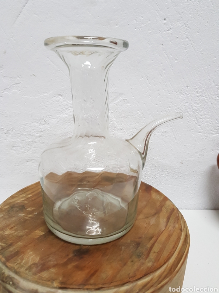 Antig&uuml;edades: Porron de cristal soplado - Foto 1