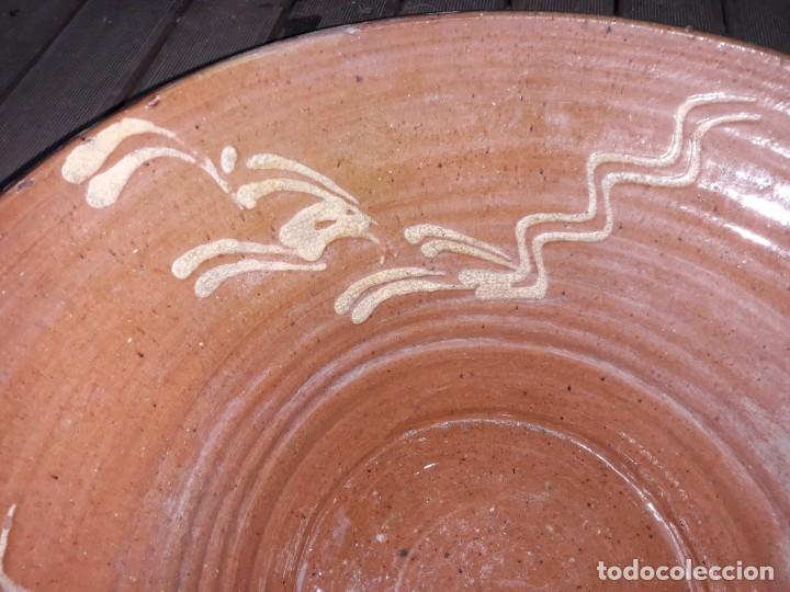 Antig&uuml;edades: Lebrillo de barro cocido y esmaltado - Foto 3