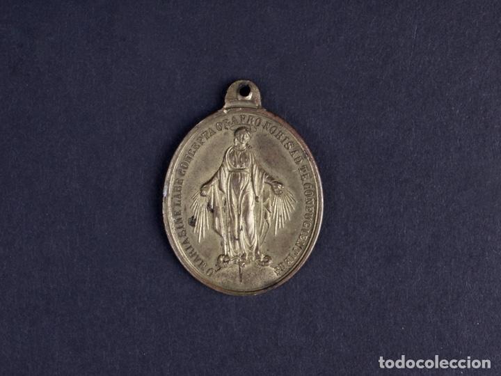 Antig&uuml;edades: MEDALLA SAN LUIS GONZAGUE EN BRONCE - Foto 1