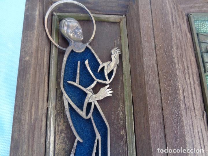 Antig&uuml;edades: TRIPTICO RELIGIOSO PLATA - Foto 4