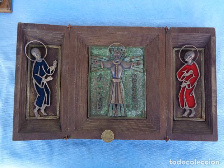 Antig&uuml;edades: TRIPTICO RELIGIOSO PLATA - Foto 9