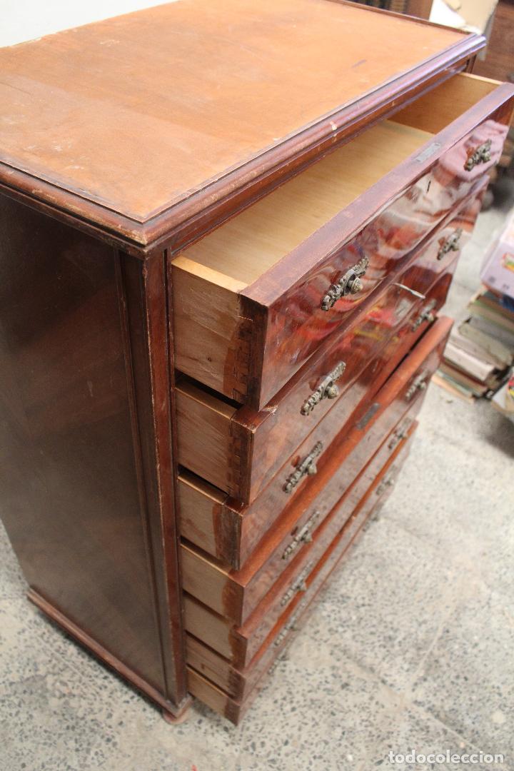 Antig&uuml;edades: comoda de 7 cajones - Foto 2