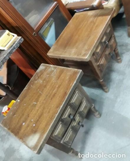 Antig&uuml;edades: PAREJA MESILLAS CASTELLANAS MADERA. - Foto 2