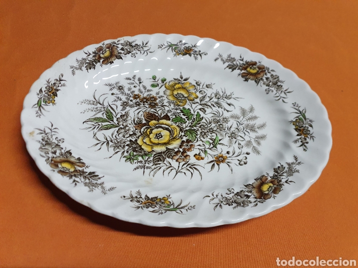 Antig&uuml;edades: Bandeja Porcelana 29 cm - Foto 1
