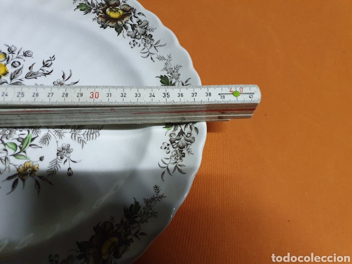 Antig&uuml;edades: Bandeja Porcelana 38 cm - Foto 2