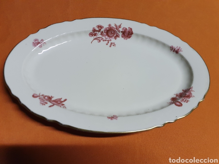 Antig&uuml;edades: Bandeja Porcelana 32 cm - Foto 1